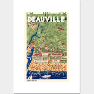 Deauville France Vintage Poster 1931 Posters and Art